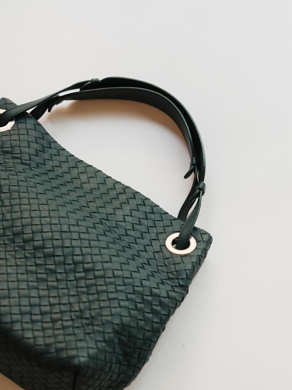Early 2000s Blue bottega veneta bag