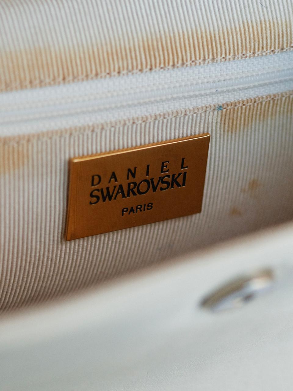 Rare Swarovski White Evening Bag