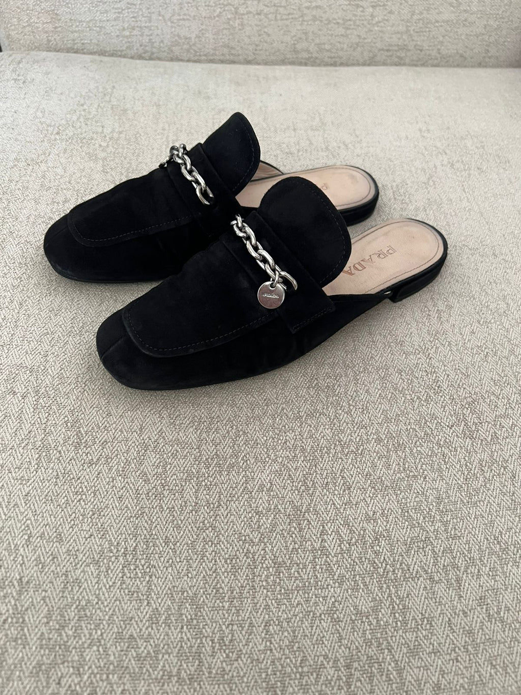 Suede Prada Loafers