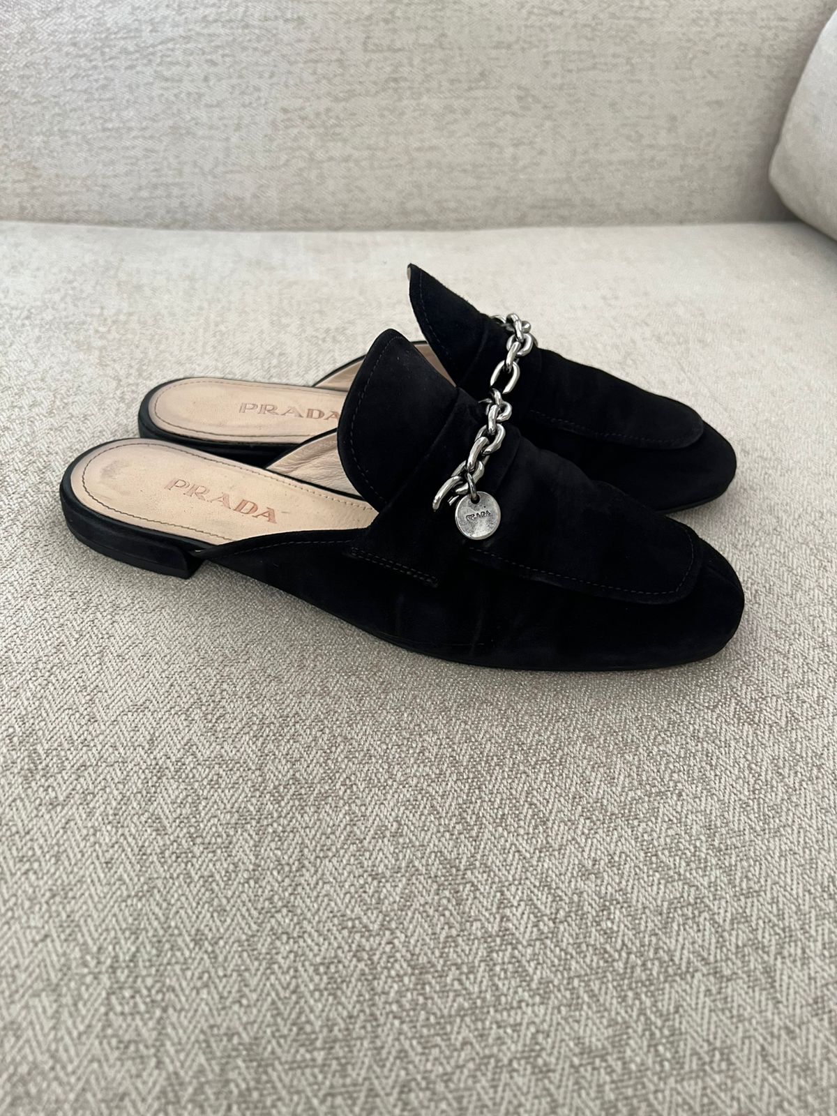 Suede Prada Loafers
