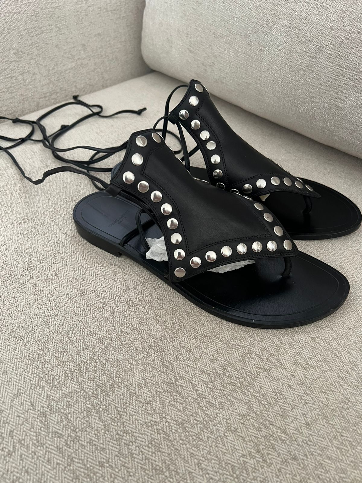 Saint Laurent Studded Sandals