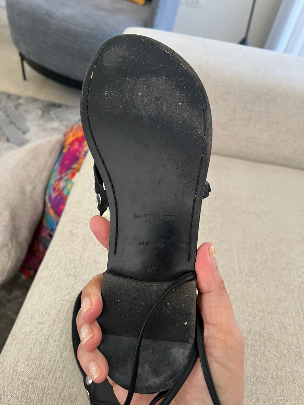 Saint Laurent Studded Sandals