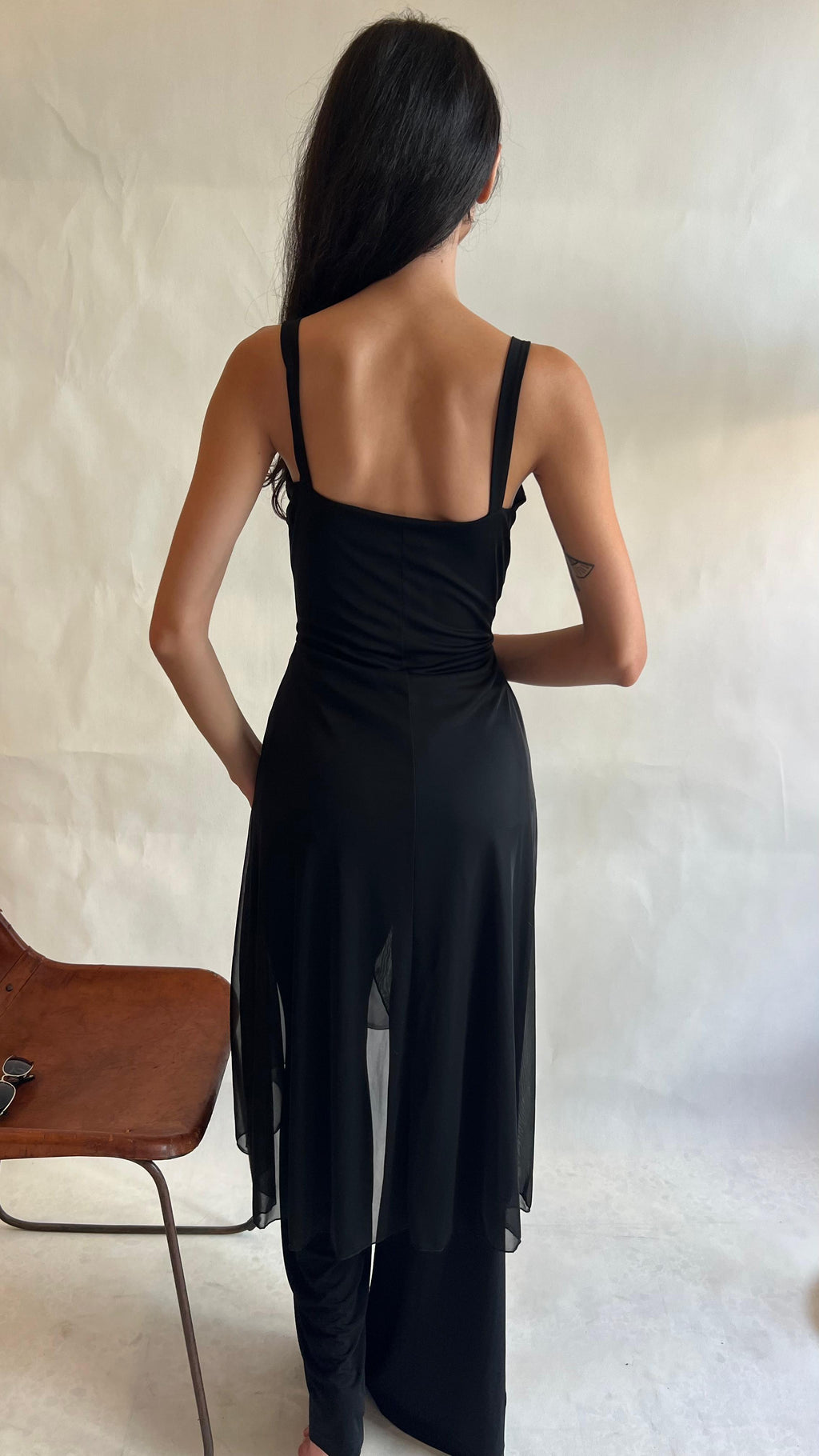 Y2K black jumpsuit