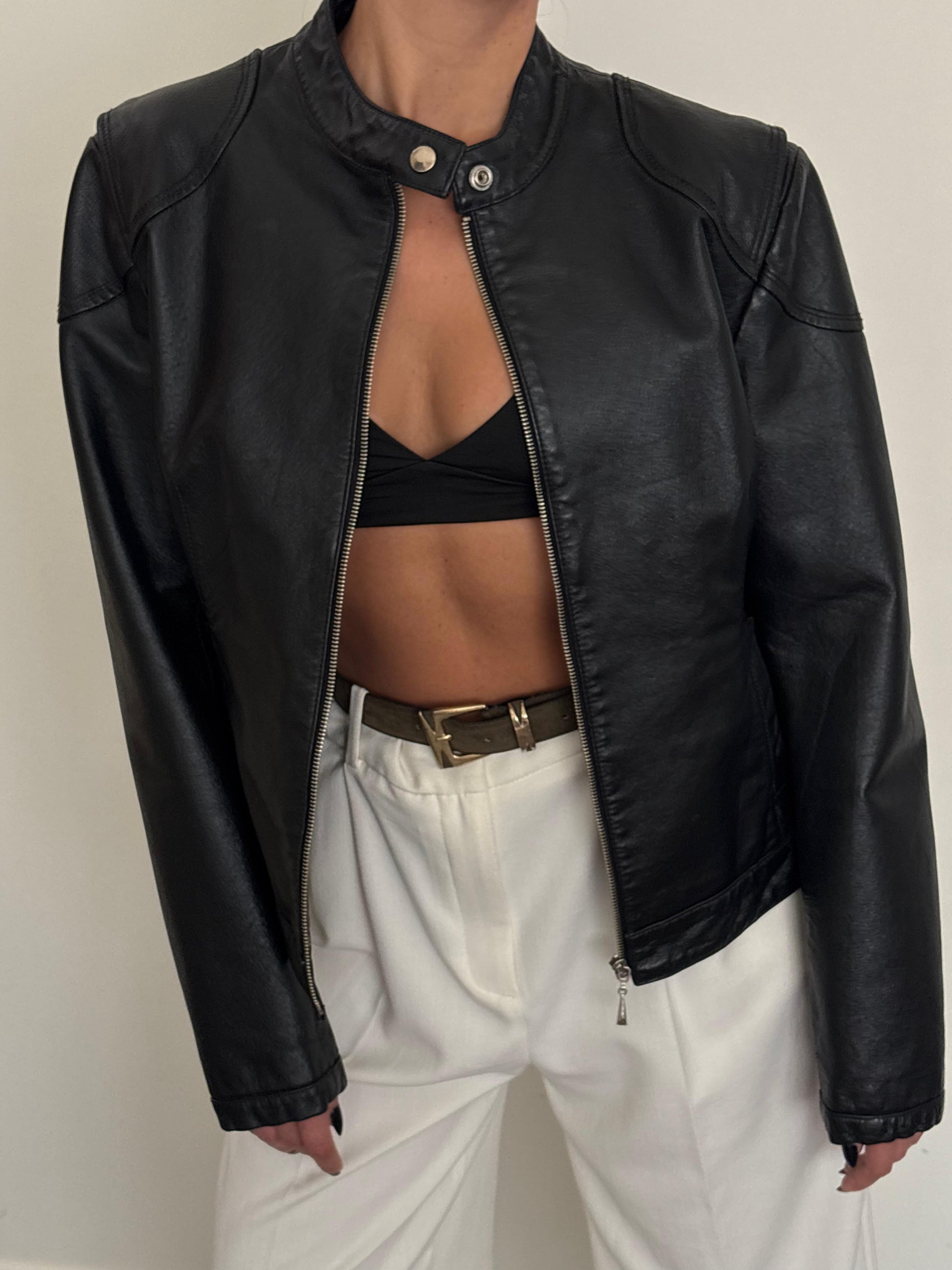 Vintage Classic Biker Leather Jacket