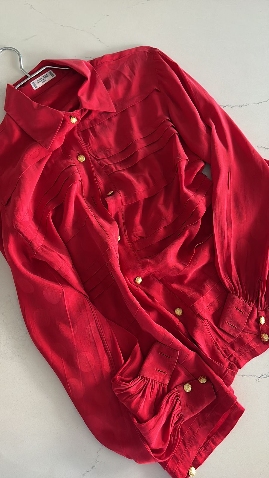 Celine 100% Silk Shirt