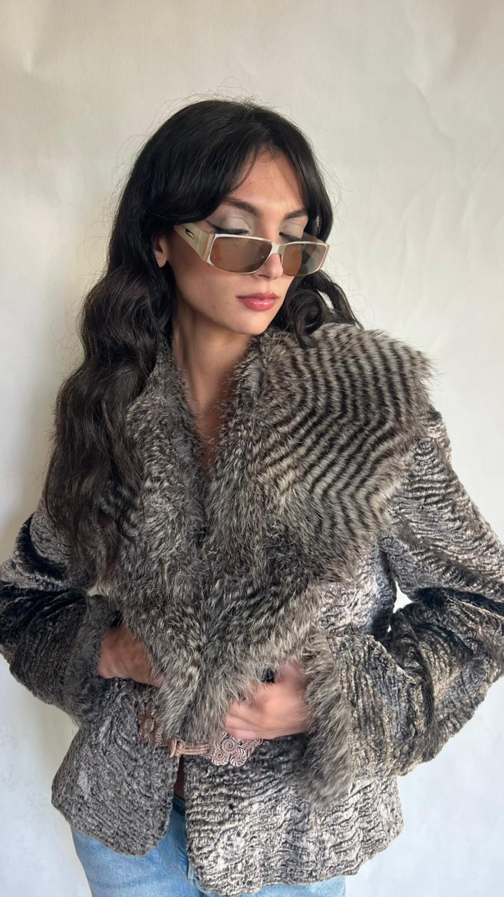 Et dieu crea la femme’ faux fur jacket