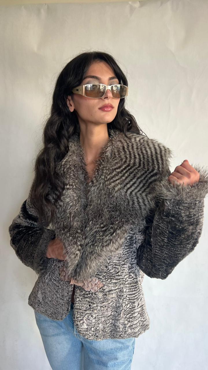 Et dieu crea la femme’ faux fur jacket