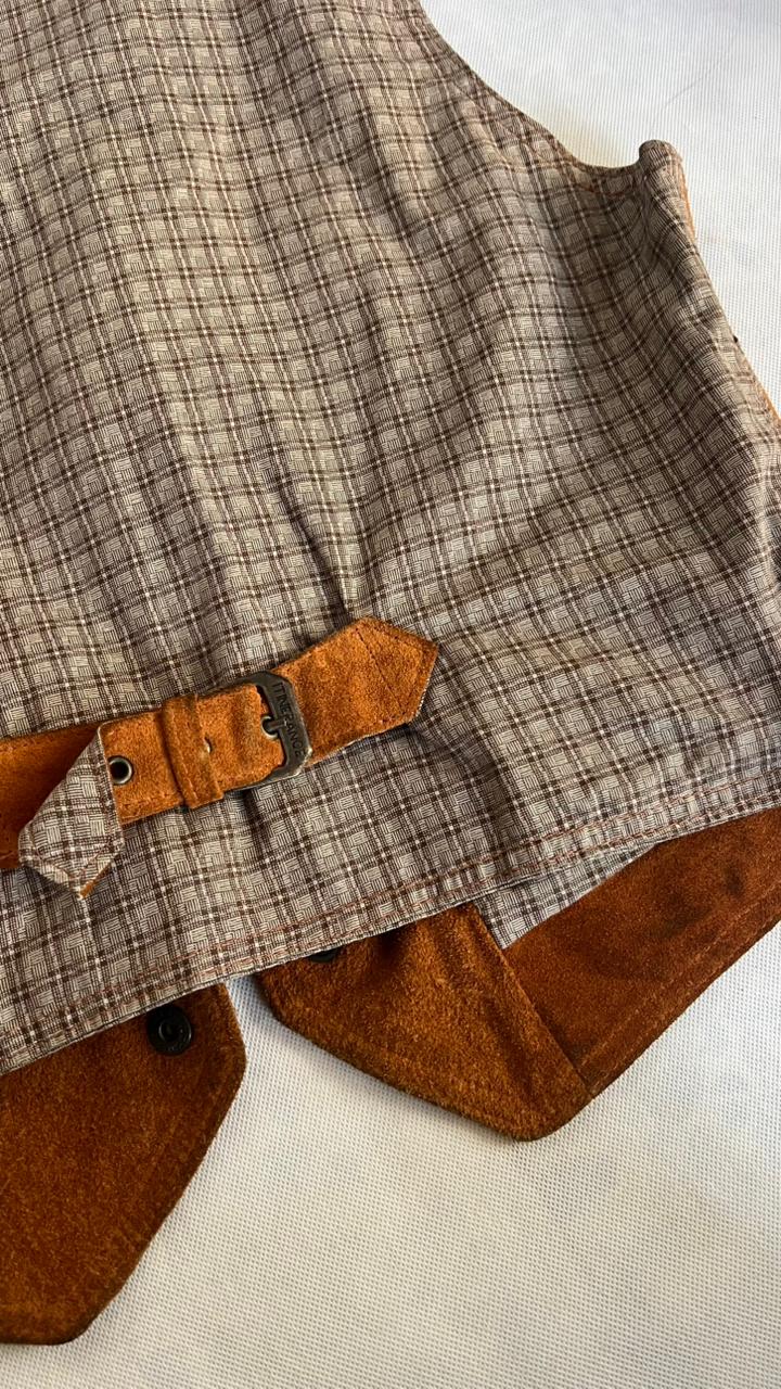 Vintage pioneer suede vest