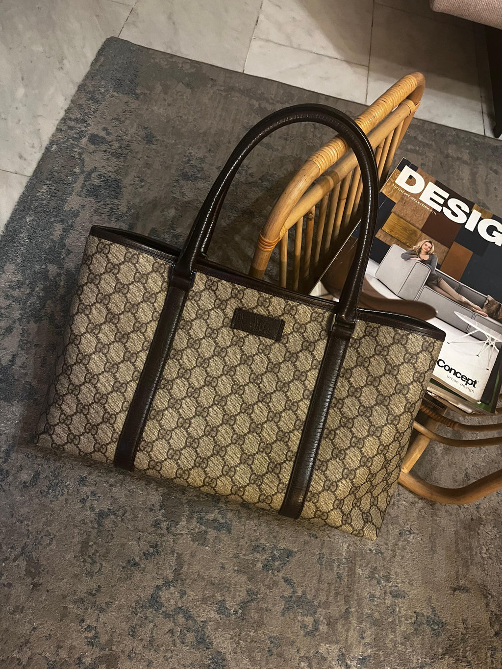 Vintage Gucci tote in GG Canvas