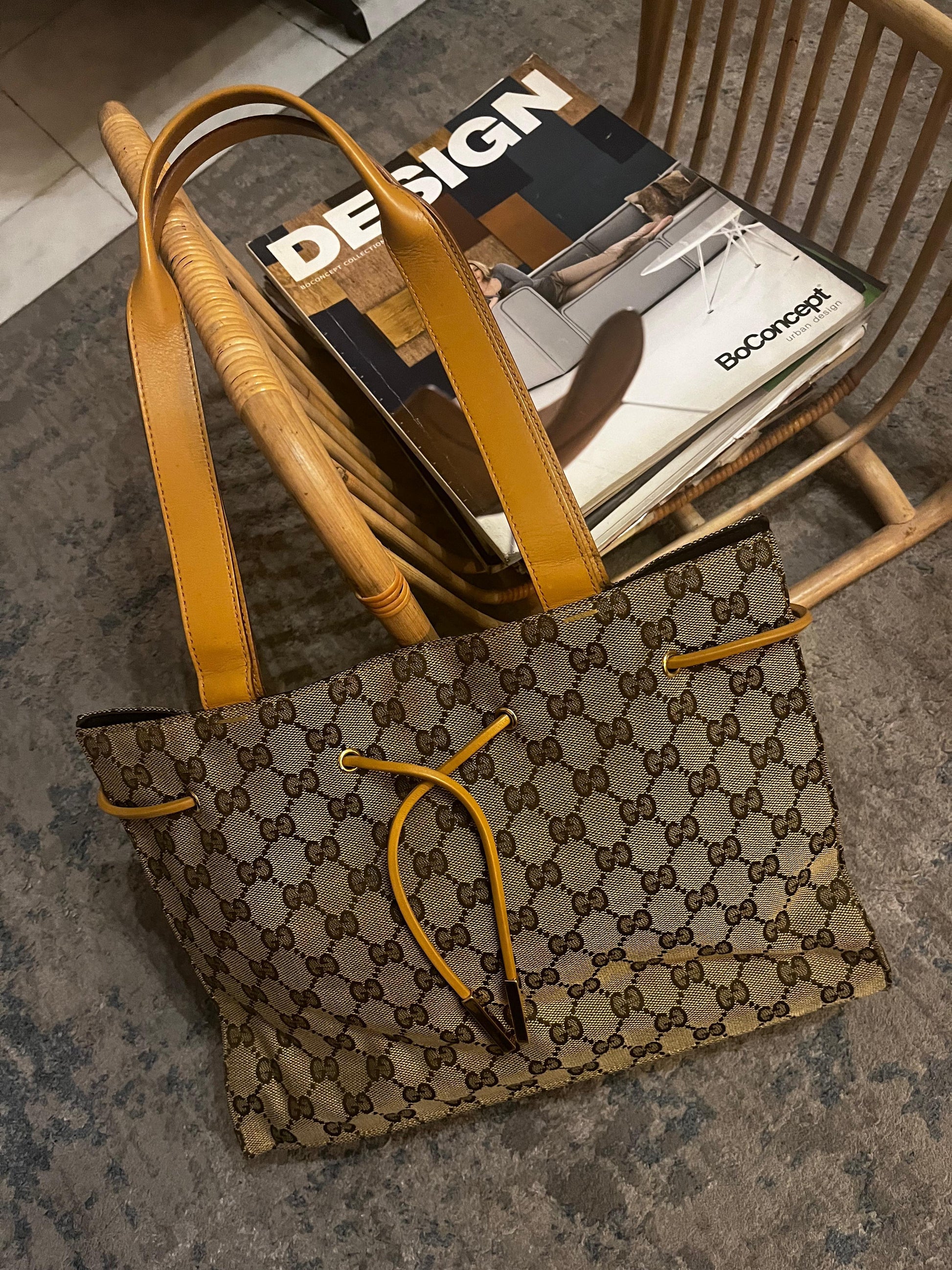 Vintage Gucci tote in GG Supreme Canvas