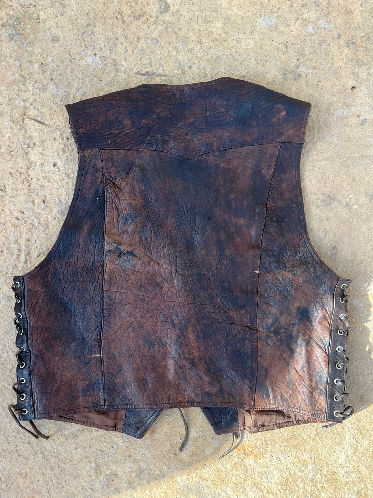Vintage leather vest