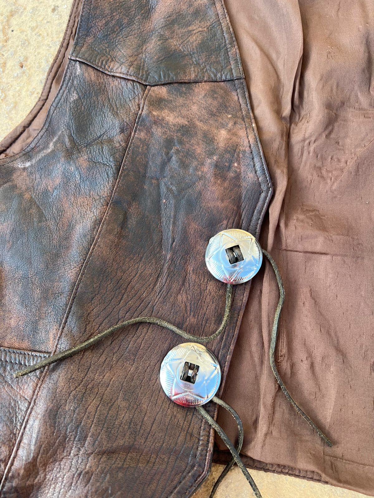 Vintage leather vest