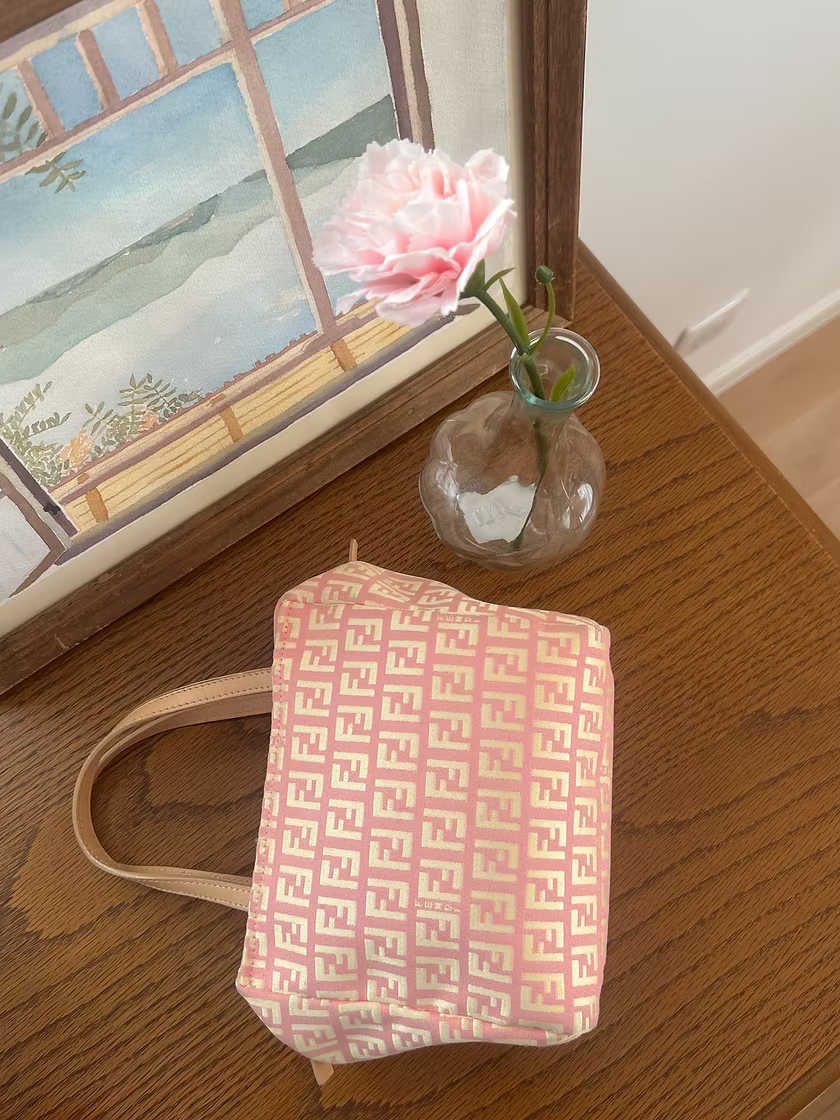 Vintage Fendi Pink Monogram Handbag
