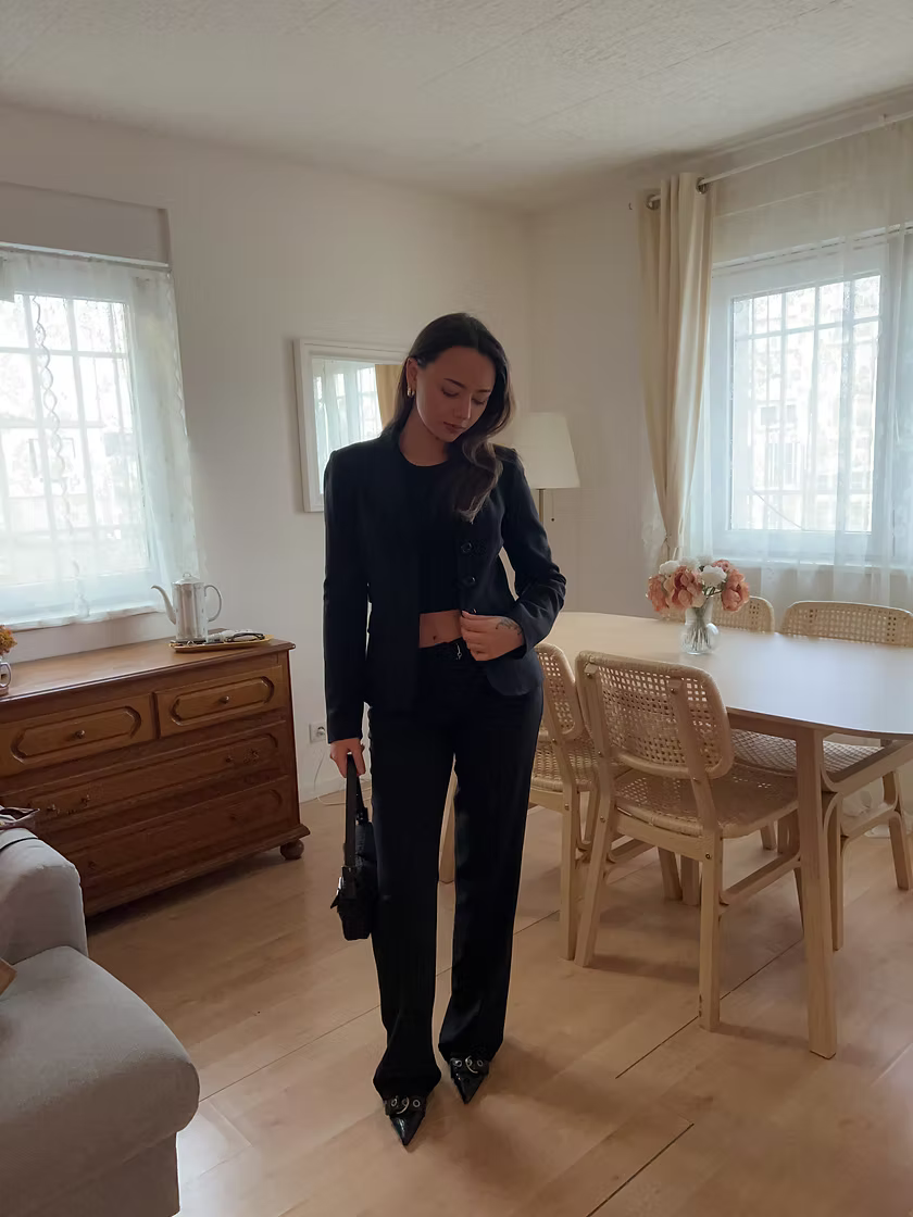 Vintage Prada Buckle Kitten Heels