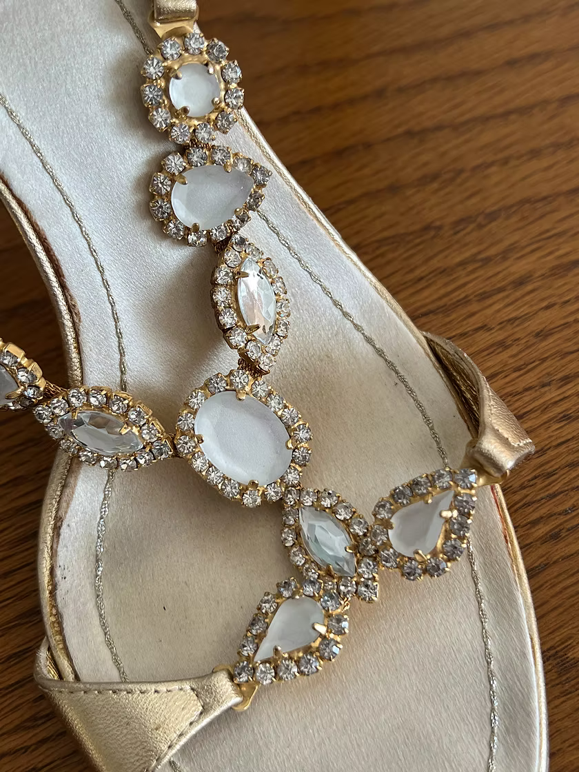 Vintage René Caovilla Jeweled Sandals