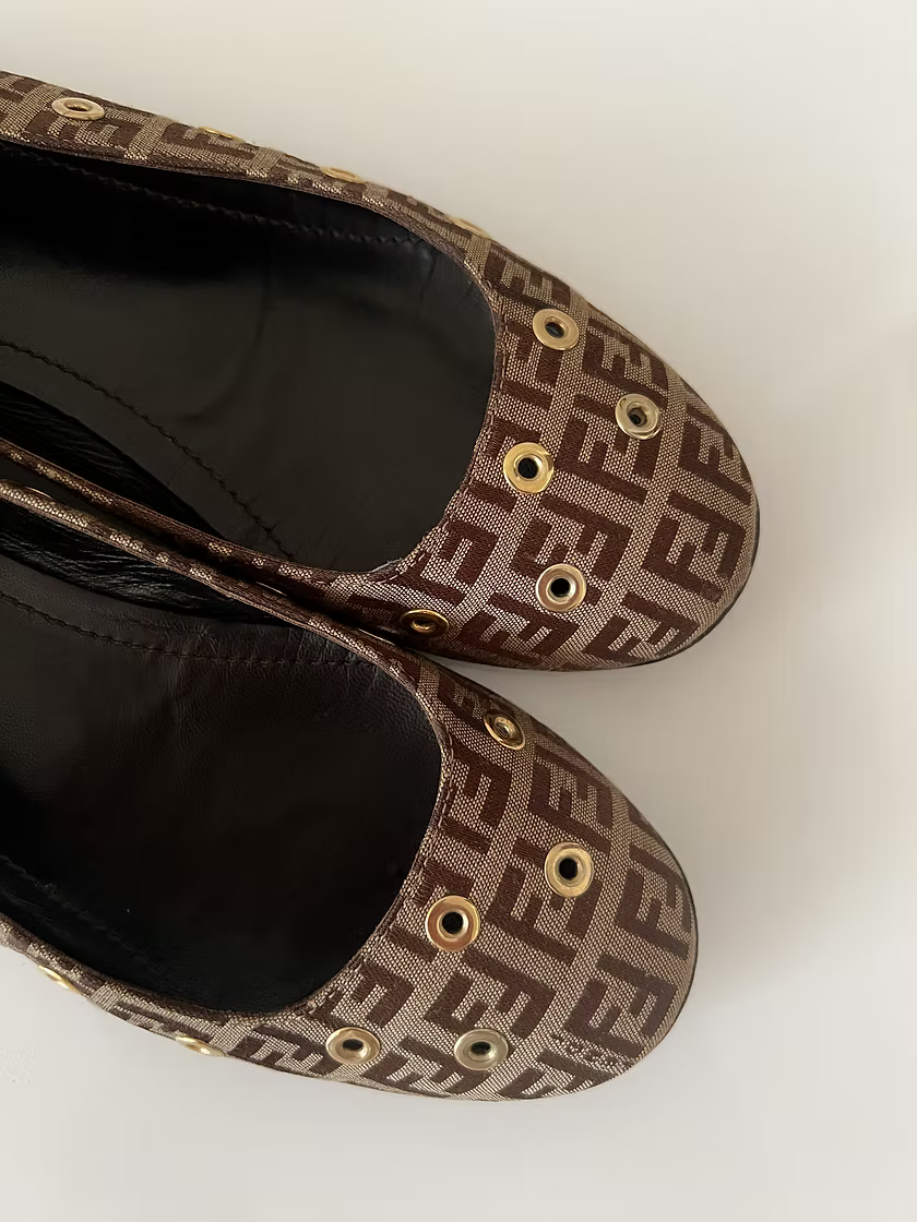 Vintage Fendi Ballet Flats