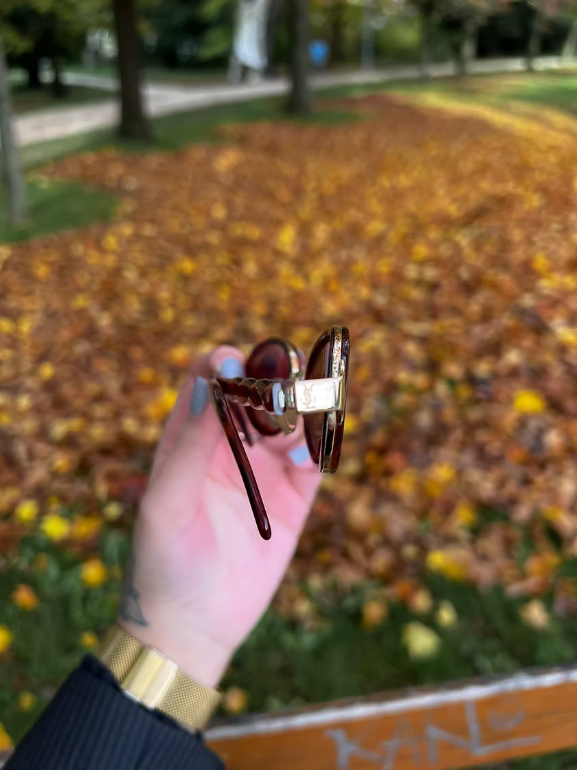 Vintage YSL round sunglasses