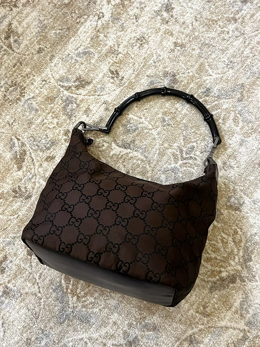 Vintage Gucci Bamboo Handle Shoulder Bag