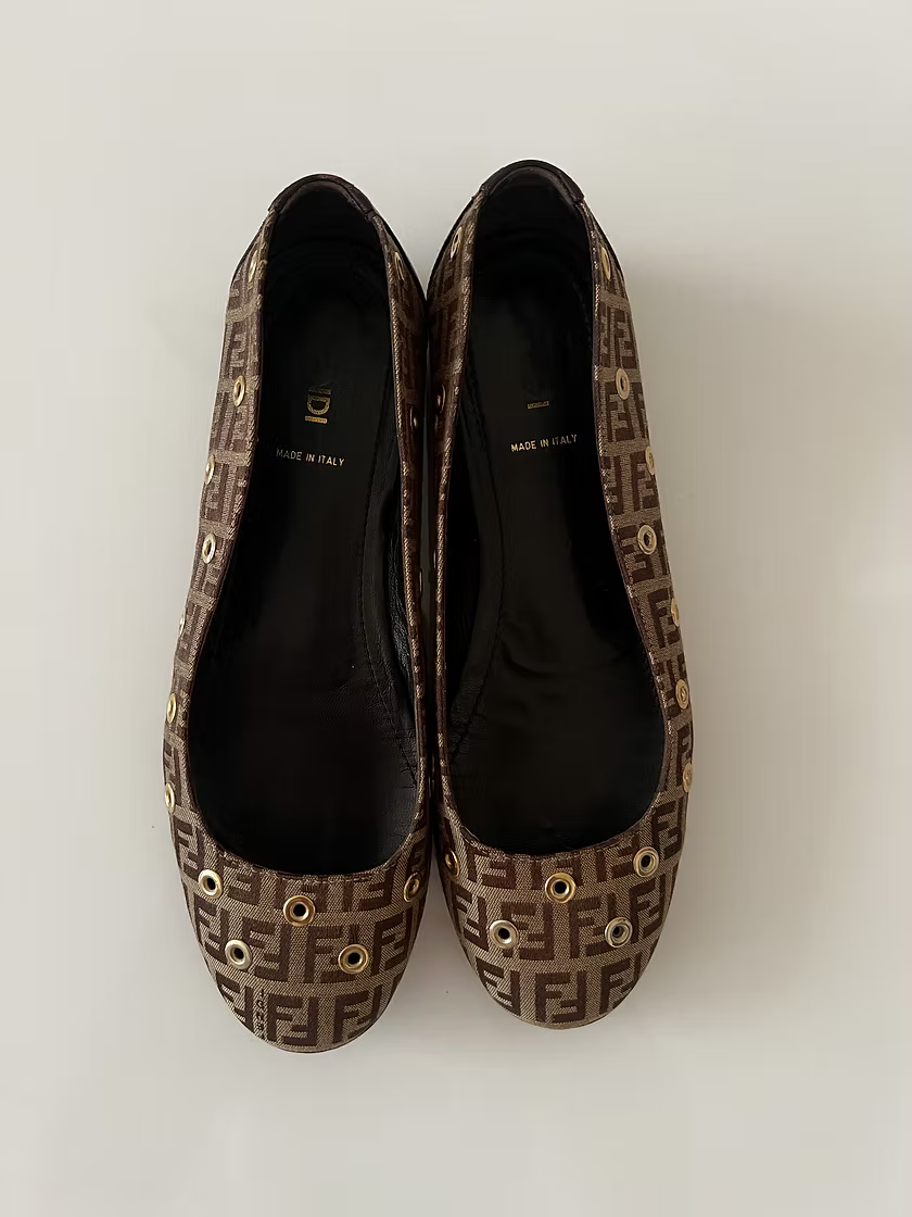 Vintage Fendi Ballet Flats