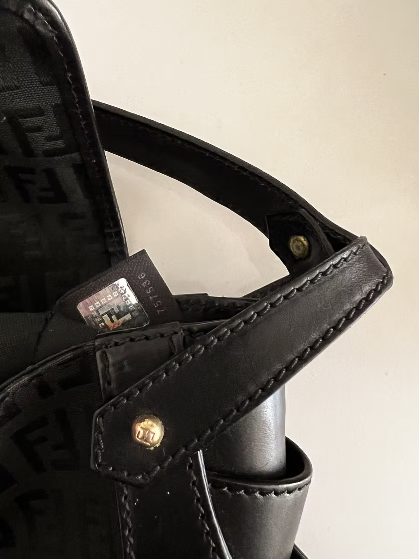 Vintage Fendi Zucchino Shoulder Bag