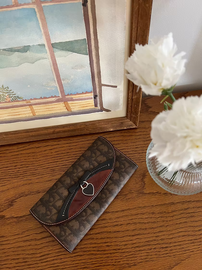 Vintage Dior Monogram Trotter Romantique Wallet 🖤