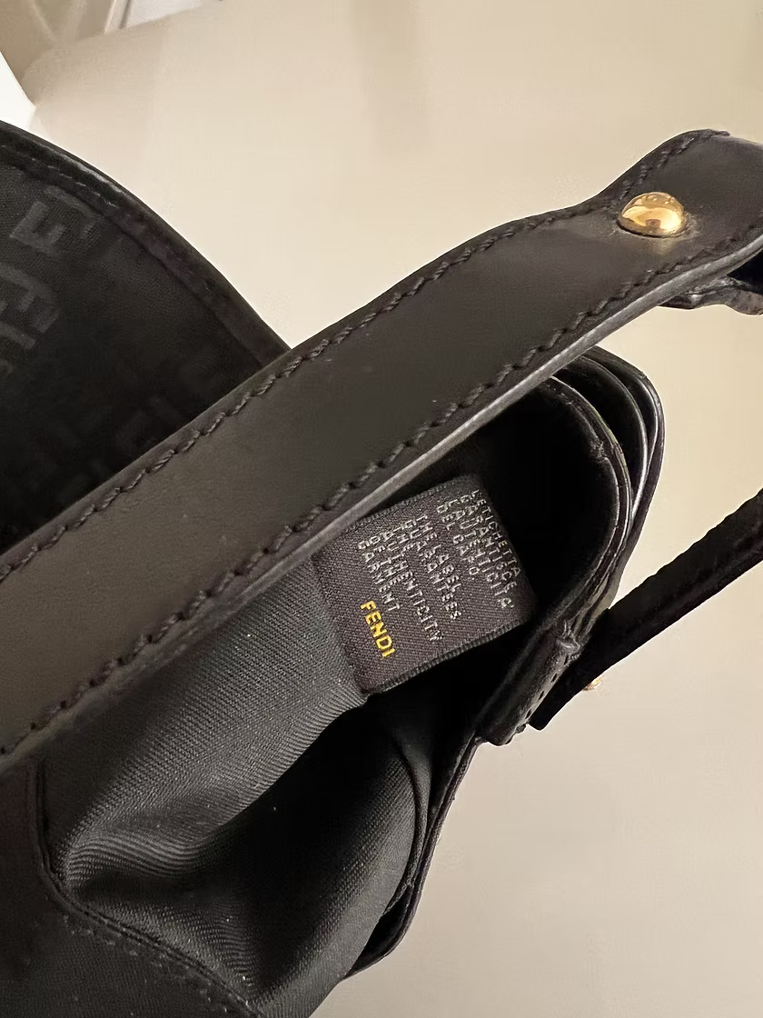 Vintage Fendi Zucchino Shoulder Bag