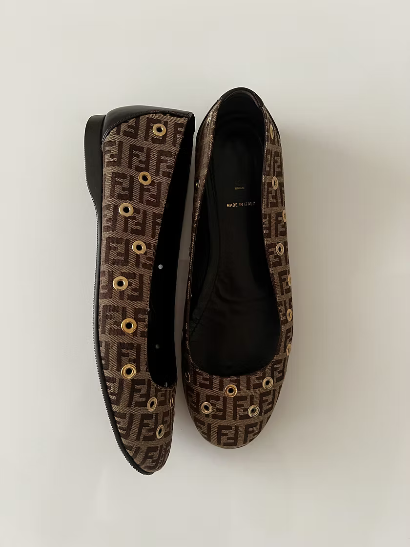 Vintage Fendi Ballet Flats