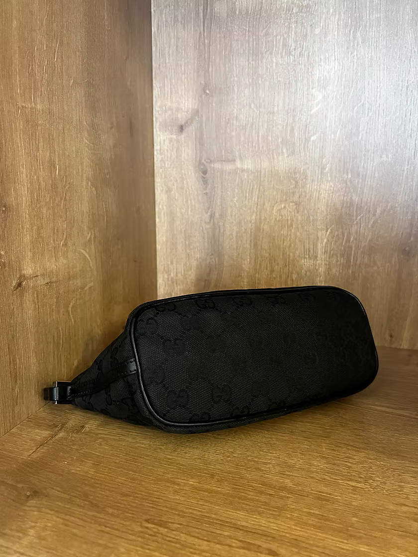 Vintage Black Gucci Boat Bag