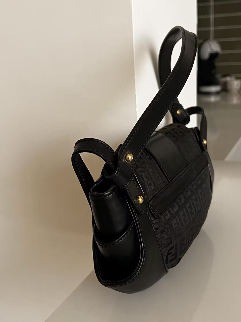 Vintage Fendi Zucchino Shoulder Bag