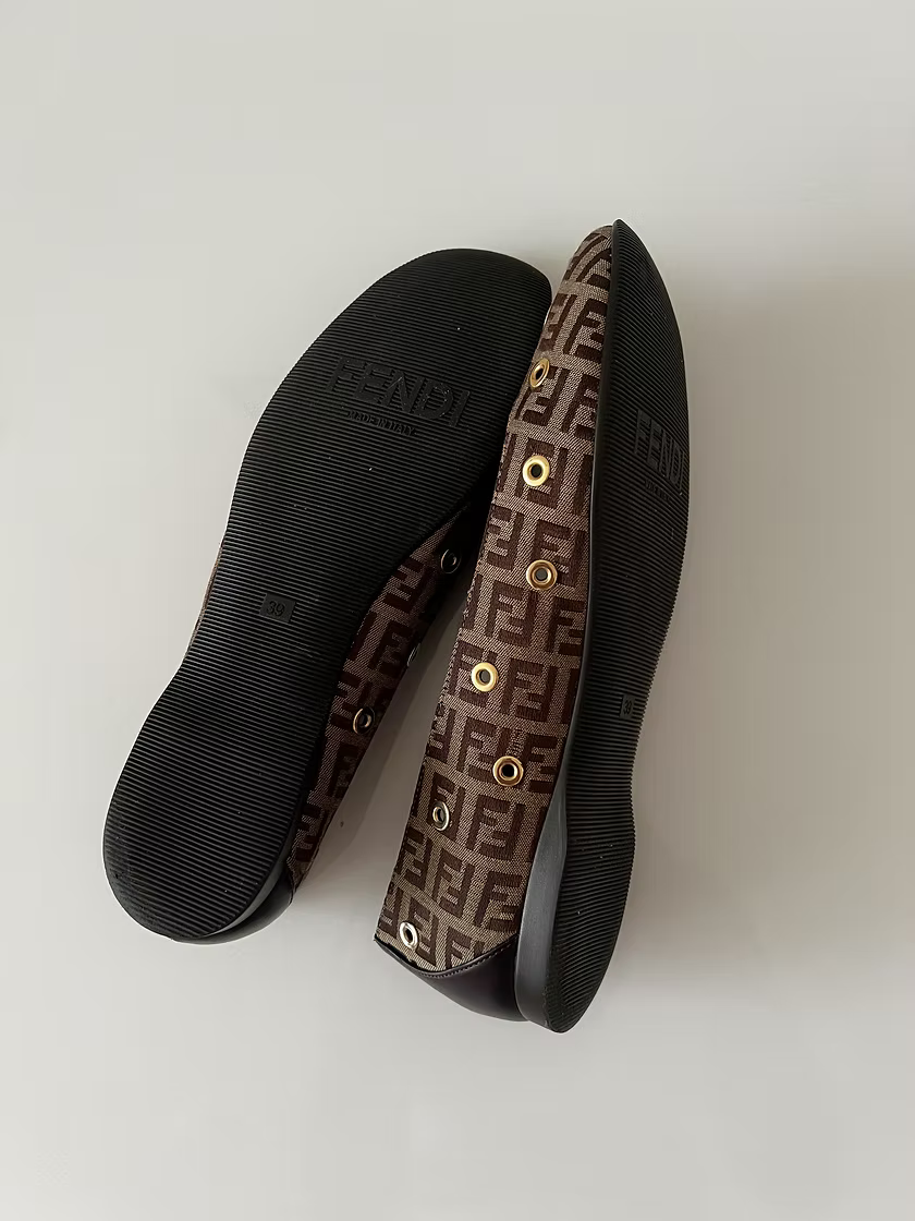 Vintage Fendi Ballet Flats