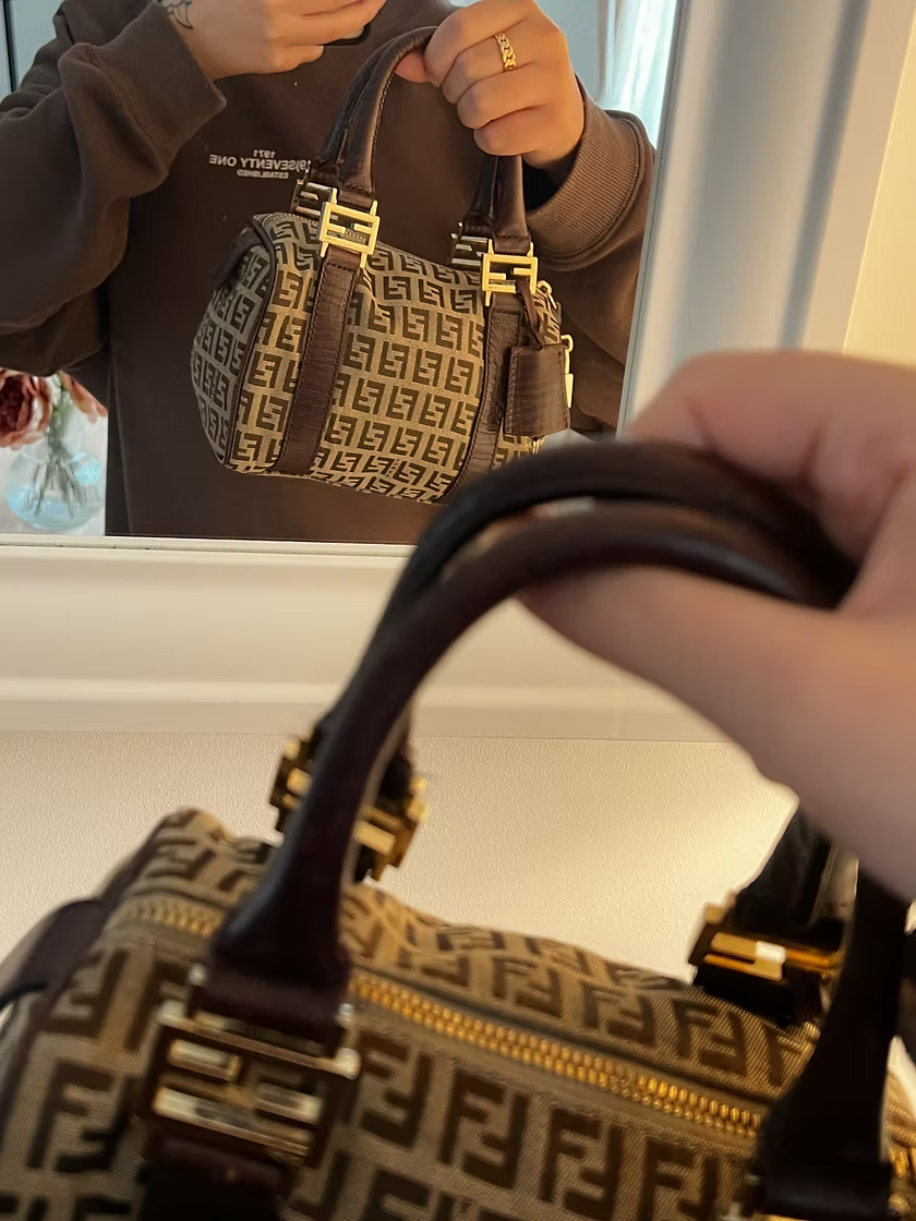 Vintage Fendi Mini Boston Handbag