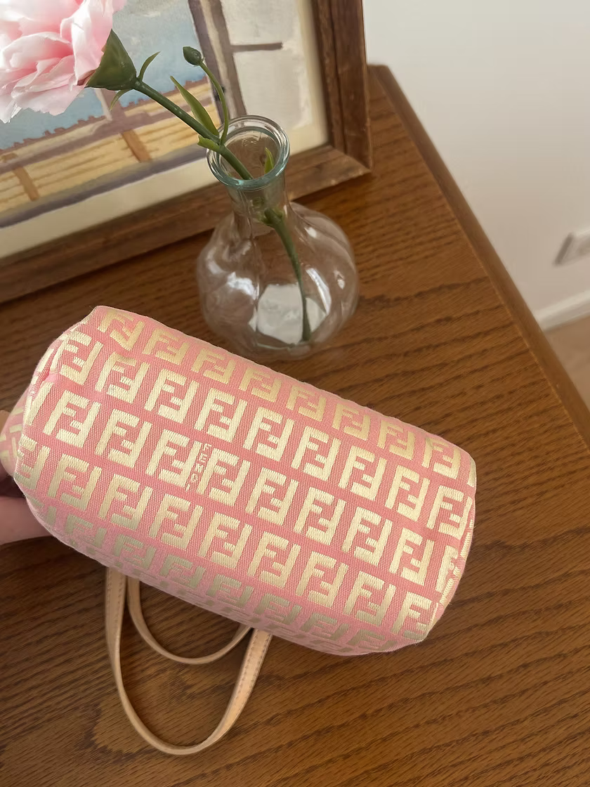 Vintage Fendi Pink Monogram Handbag