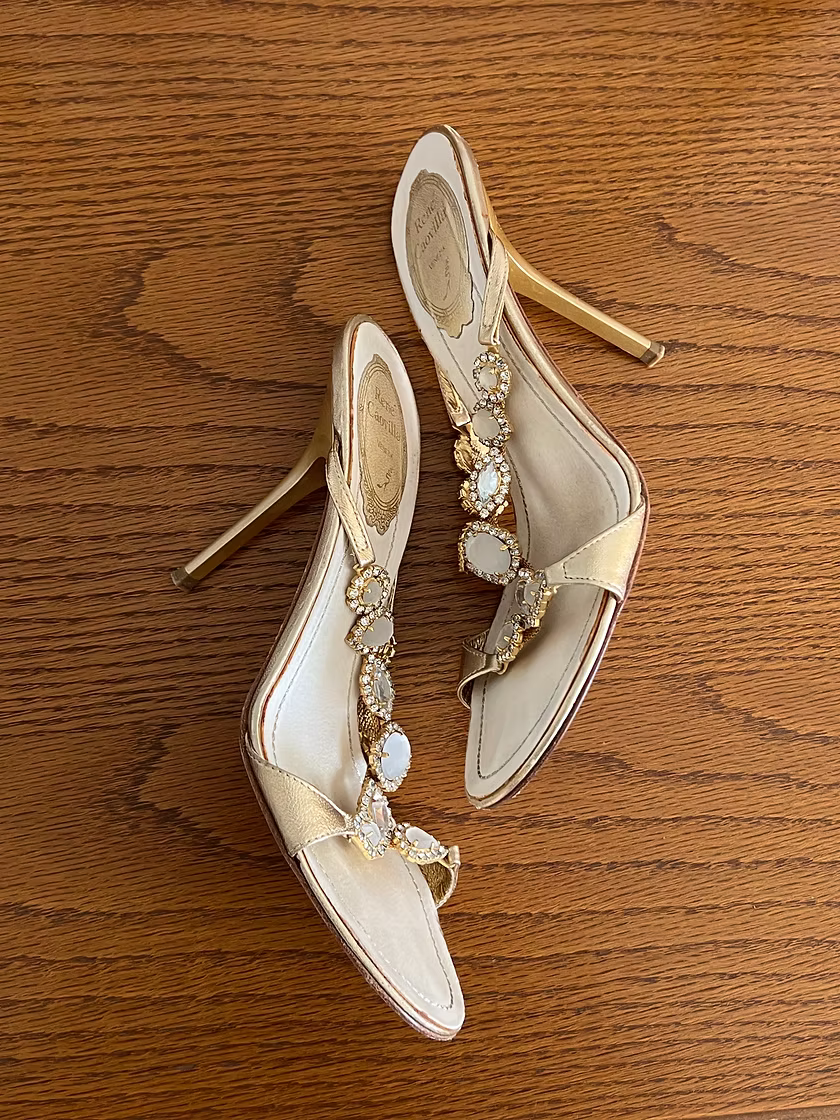 Vintage René Caovilla Jeweled Sandals