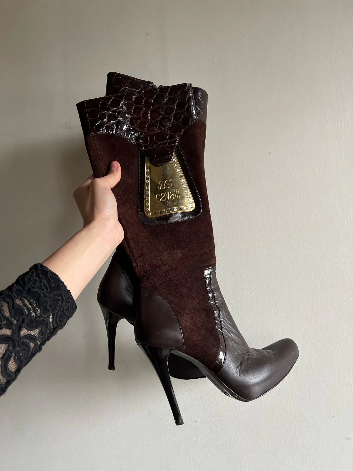 Just Cavalli 90s Suede Boots