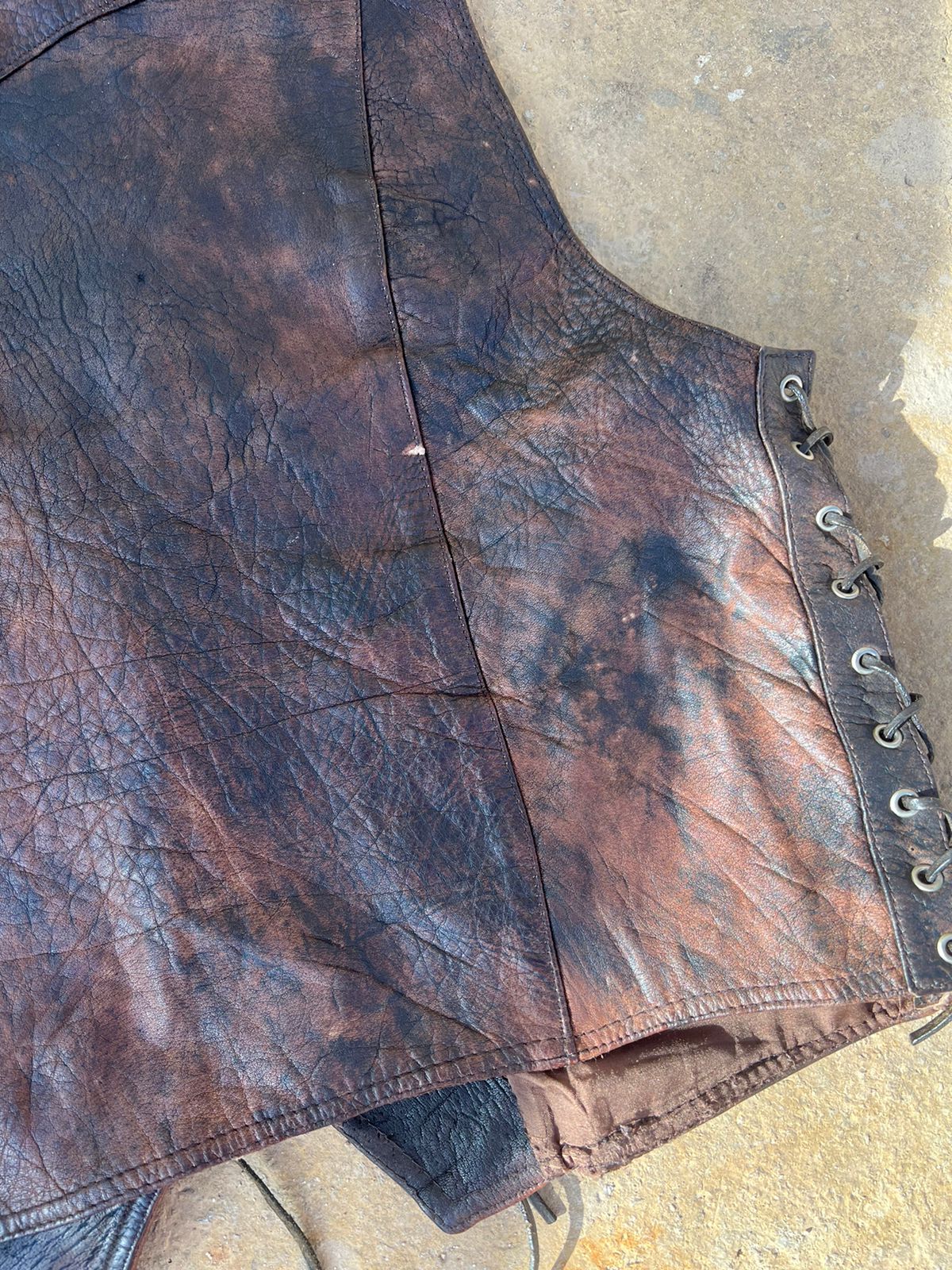 Vintage leather vest