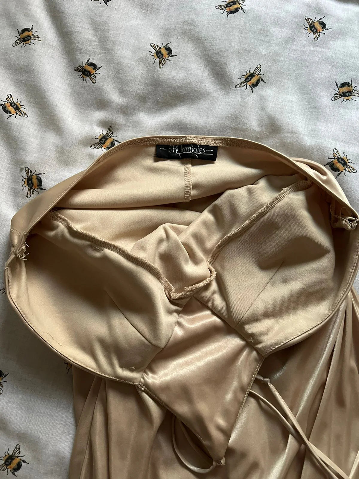 Y2k stretch satin ruched waist ruffled halter sequined dress