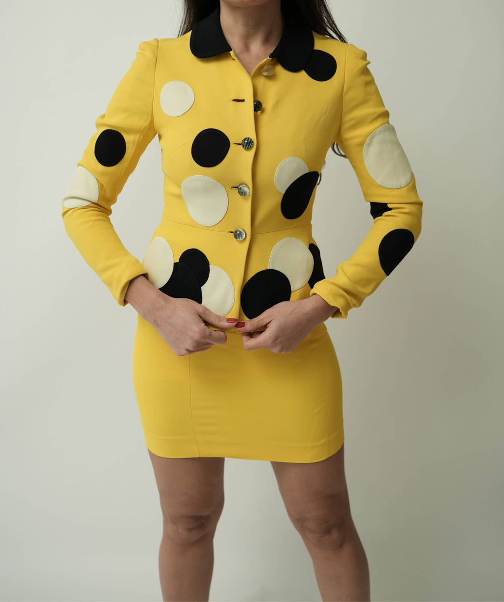 Vintage Cheap and Chic Moschino Skirt Set