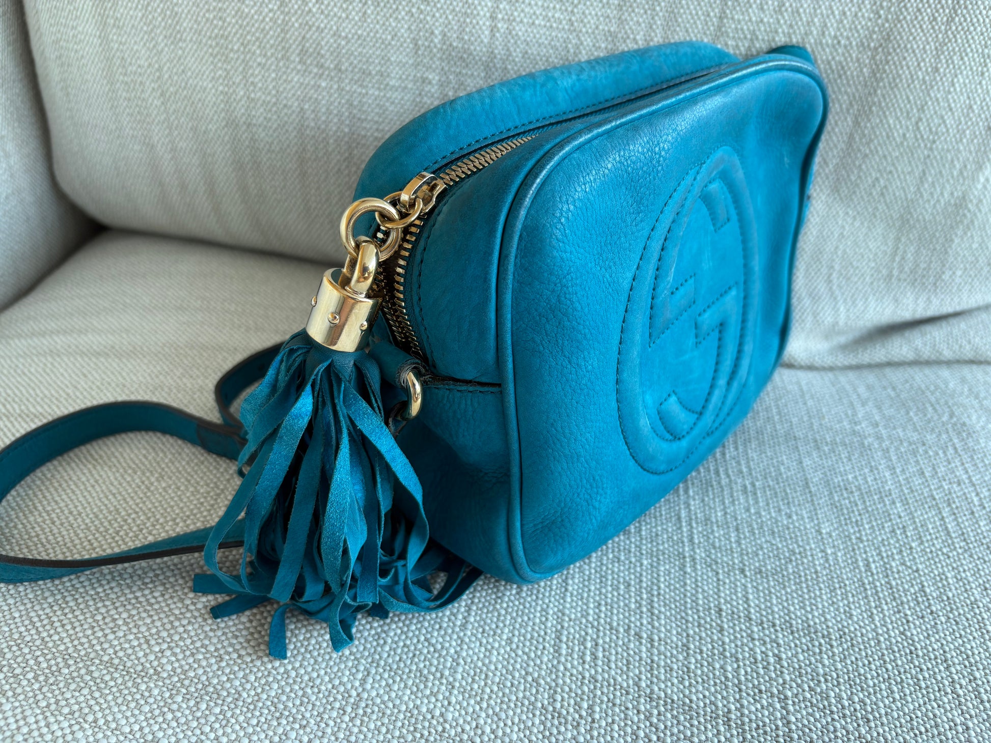 Gucci Suede blue bag