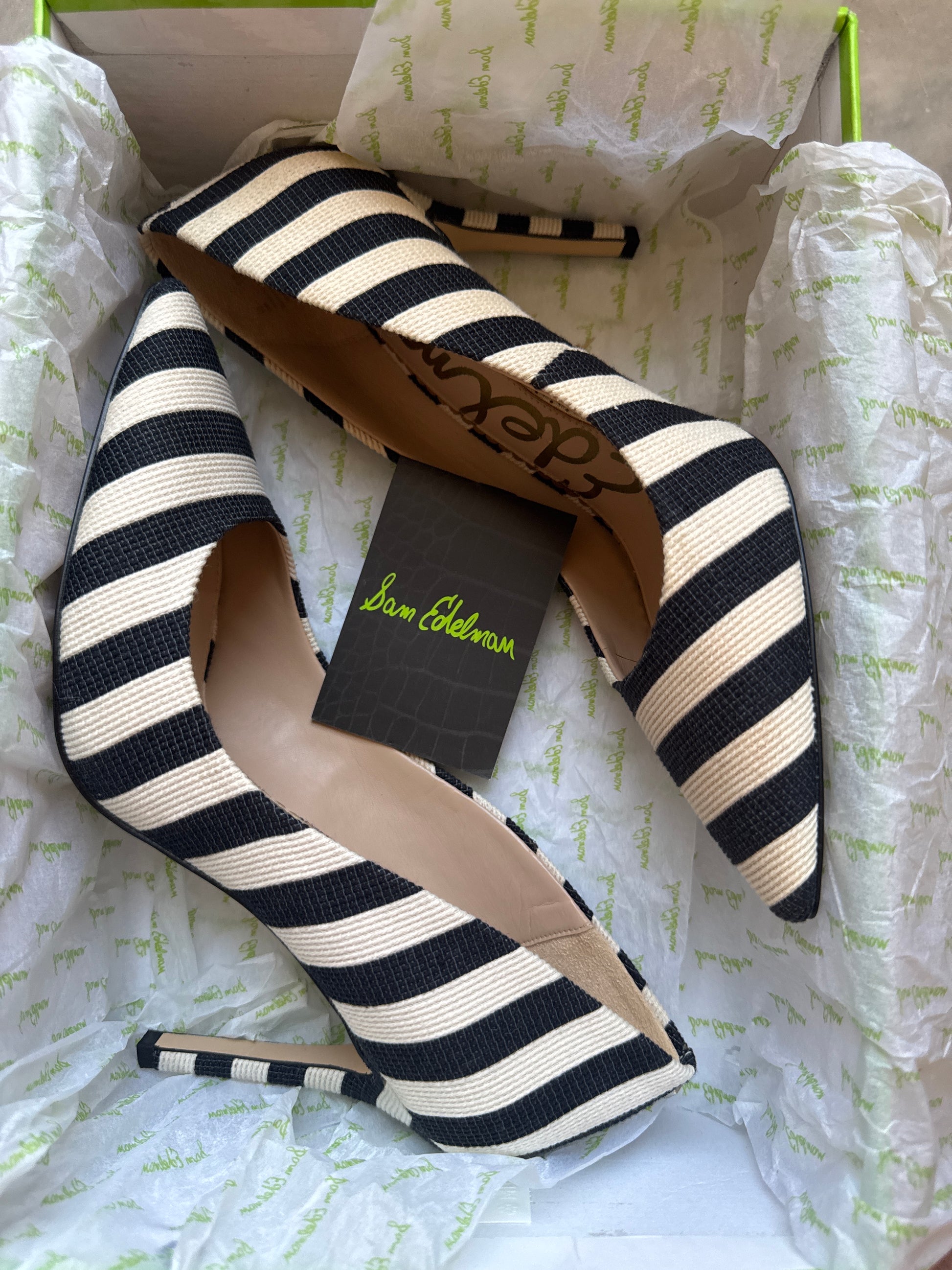 Sam Edelman Hazel Black and White heels