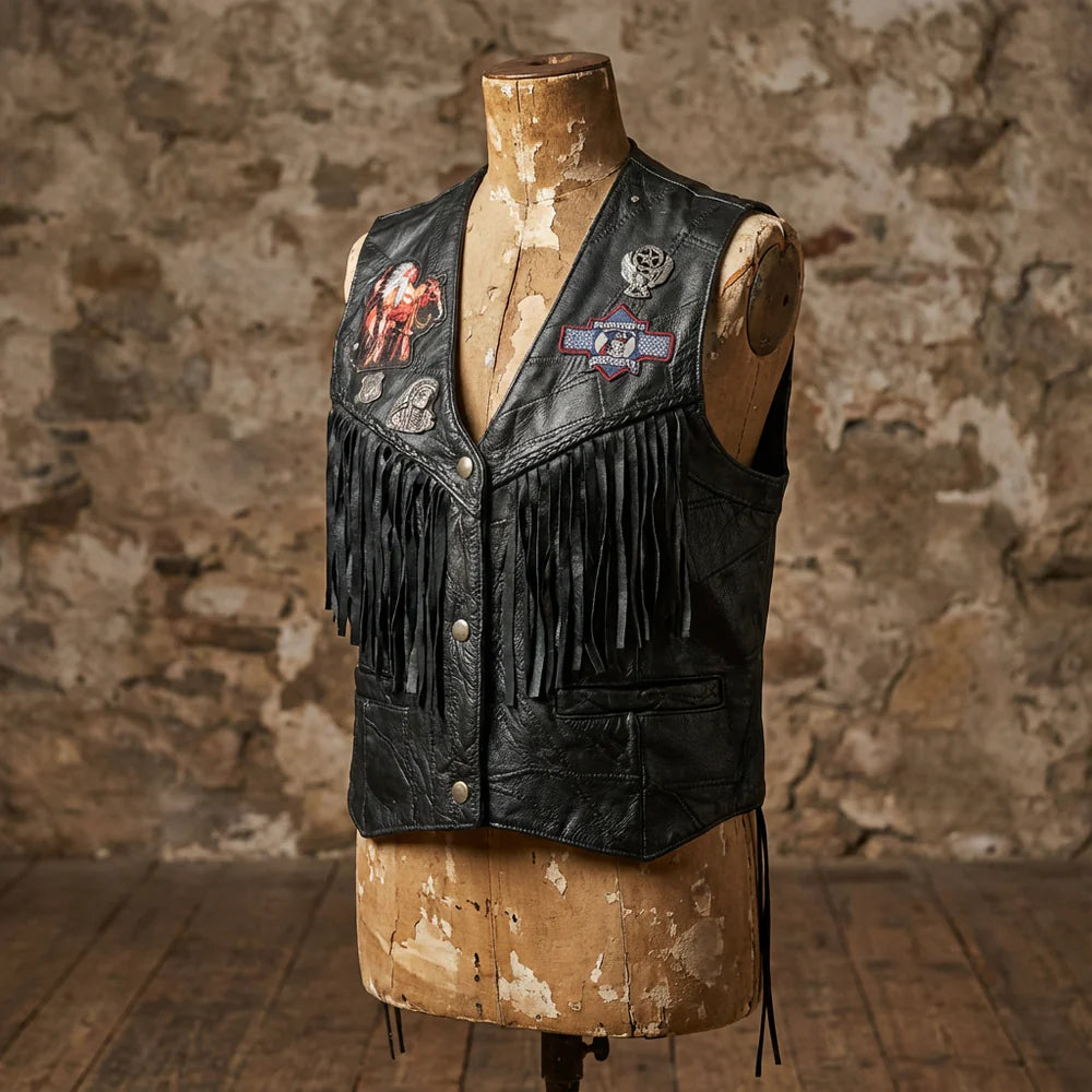 Leather unique Vest