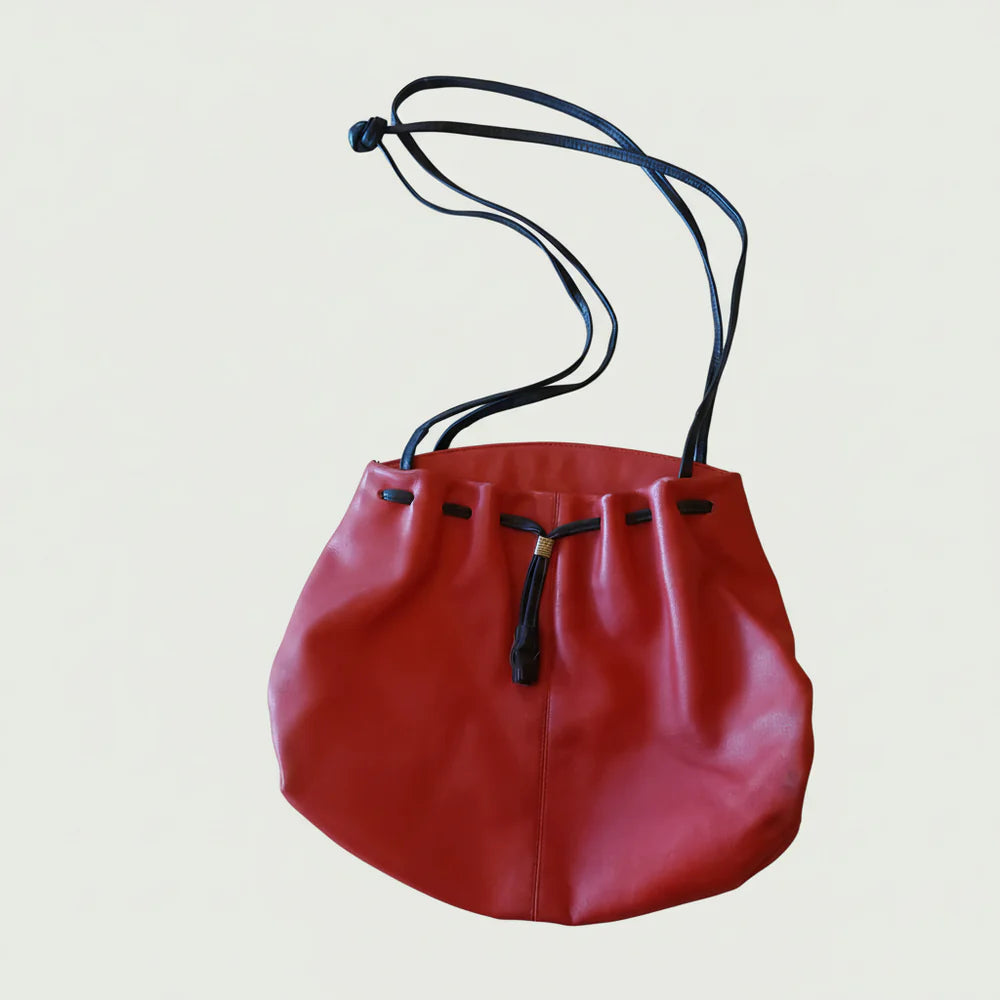 Red leather bag
